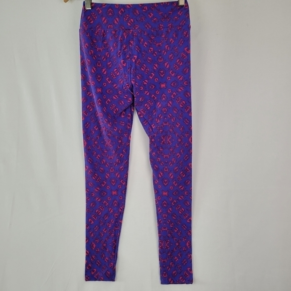 NWT LuLaRoe Simply Comfortable Purple and Pink Pants One Size See Measurements - Picture 4 of 10